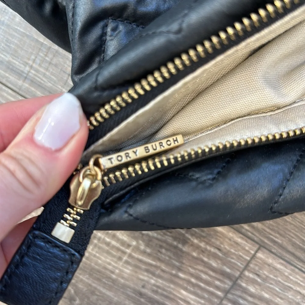 Tory Burch Tote Bag Jaden Black Quilted handbag